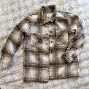 Plaid Button-Up Shacket